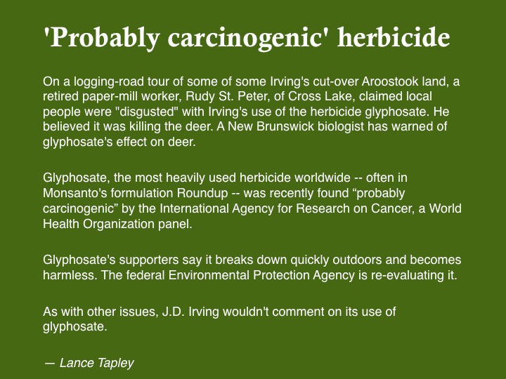Probably carcinogenic herbicide graphic
